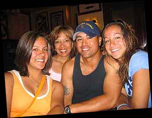 Jenole with her mom Jaylin, brother Kawika and sister Cara