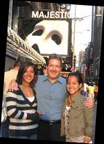 Jenole, Christopher and Cara on Broadway!